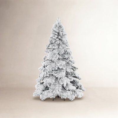 Frosted Pre-Lit Pine Christmas Tree