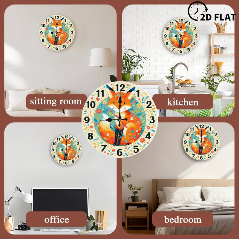 Horloge murale Fox