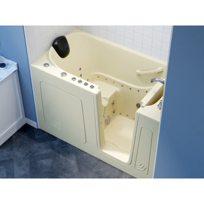 Therapeutic Tubs 32 po. X 60 po. Baignoire à remous à accès rapide avec bonde à remplissage rapide et drain à pression