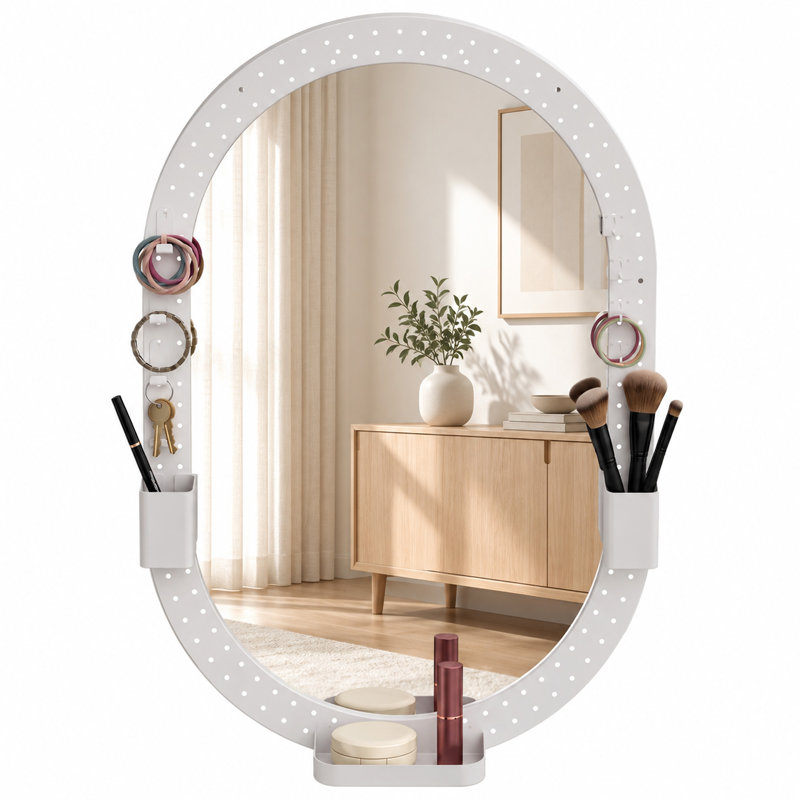 Wall Mirror, White