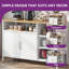 108cm W 3-Tier Sideboard-307071498