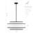 Aasim 18" Modern 4-Light Dimmable Drum Chandelier-685813050