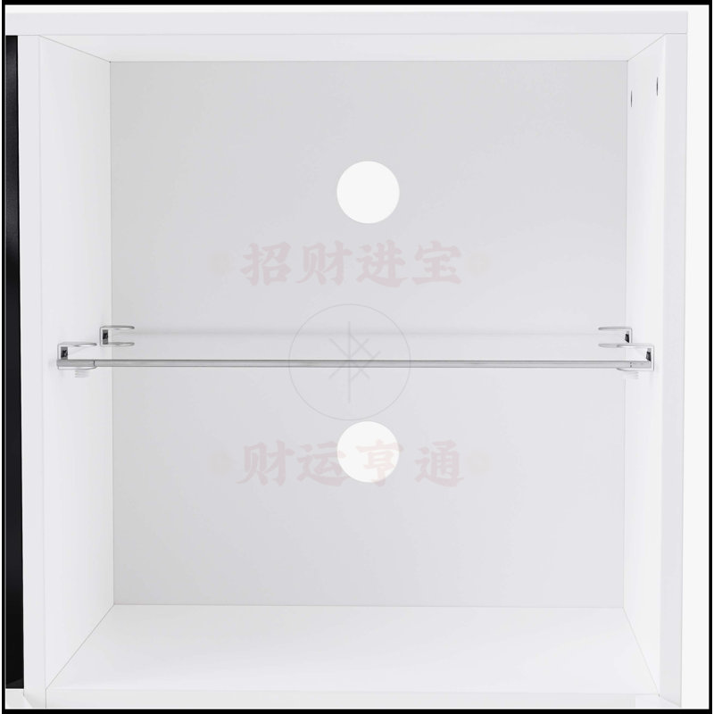 Meuble télé ultrabrillant avec lumières DEL, Blanc
