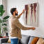 Burgundy Descent Minimalist 1 Piece Wrapped Canvas Wall Art-1011593157-1011593158
