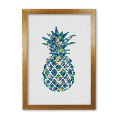 Teal Pineapple - Print