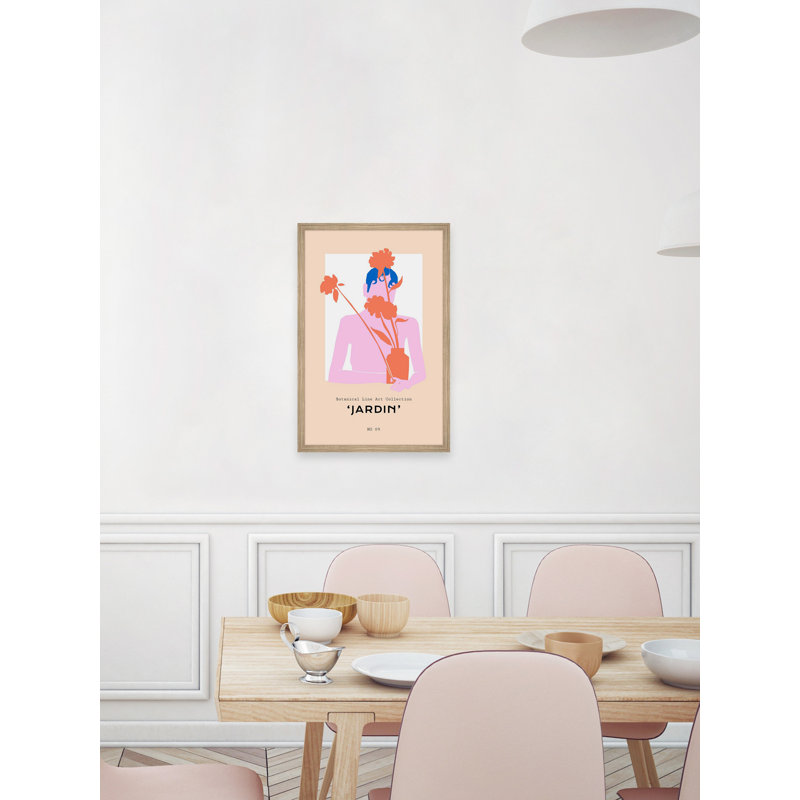 «Jardin No 09», reproduction encadrée, L 8 po x H 12 po