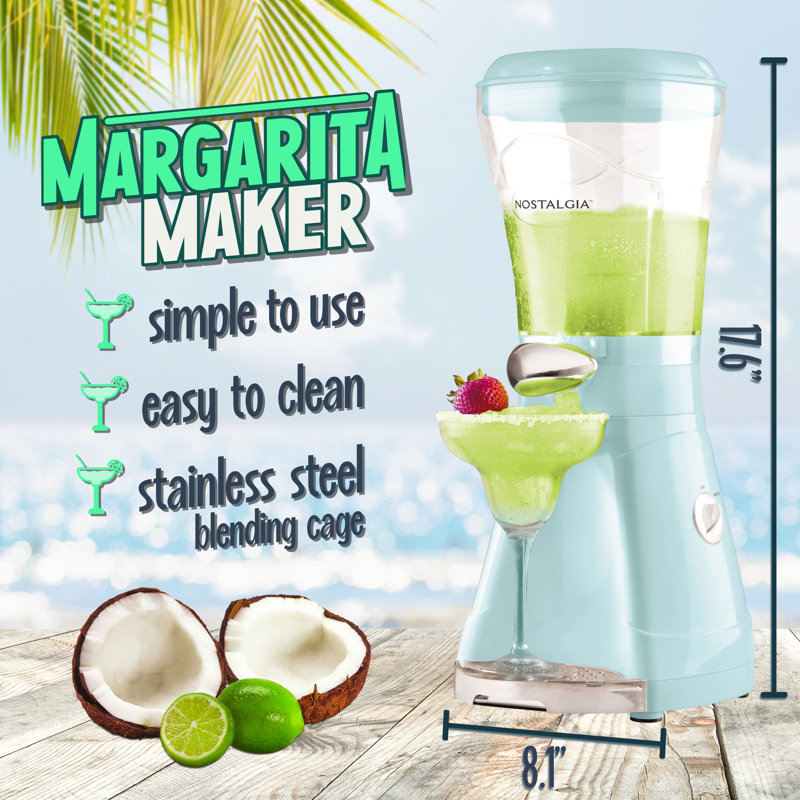 Nostalgia 64-ounce Margarita And Slush Maker, Aqua