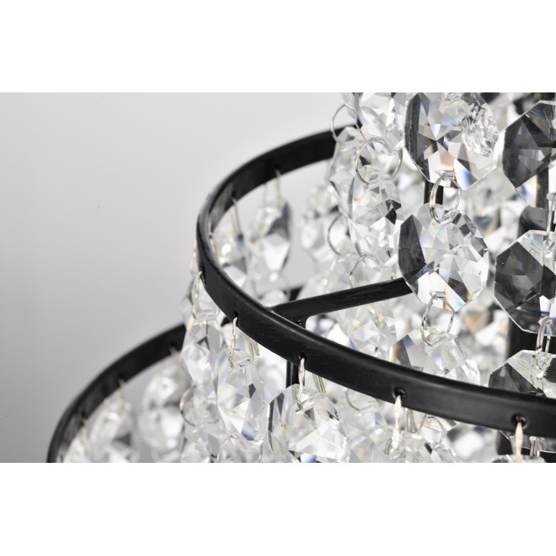 Hythe 1 - Light Crystal Pendant, Antique Black