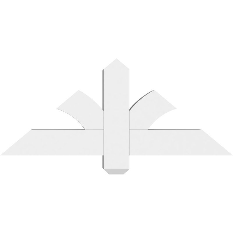 Support pour pignon en PVC Redmond, H 15 po x l 36 po (pas: 10/12), P 4 po x F 4 po