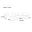 Grand canapé plat minimaliste en tissu-102527608