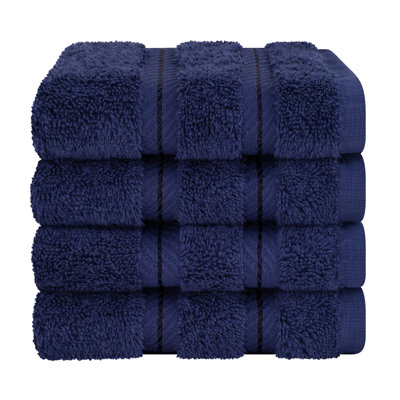 Darcelle 100% Cotton 4-Piece Turkish Washcloth Set