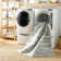 Light Silver Machine Washable Area Rug