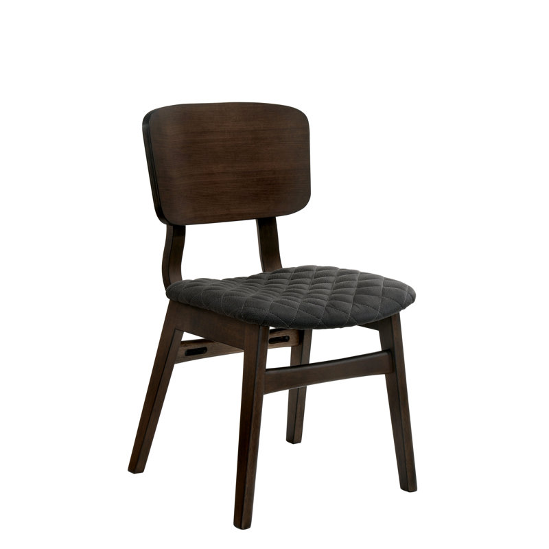 Chaise d'appoint rembourrée en noyer Delatorre