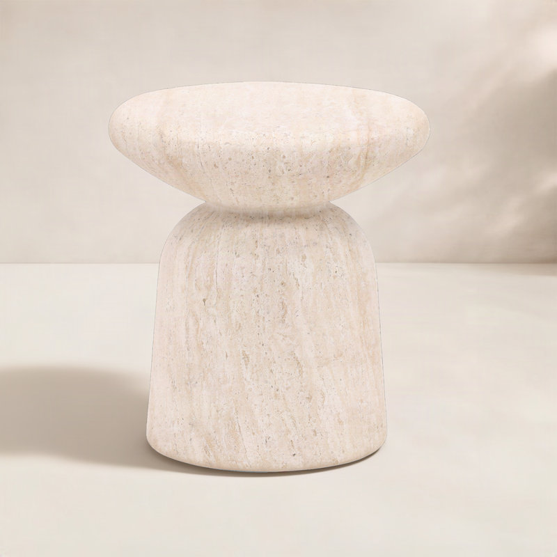 Table d'appoint ronde 16,6 po Marcellus, Naturel