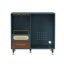 Meuble-bar de 95 cm avec compartiment réfrigérateur et casier à vin - Coin café moderne avec espace de rangement pour le vin de type tiroir-133630975