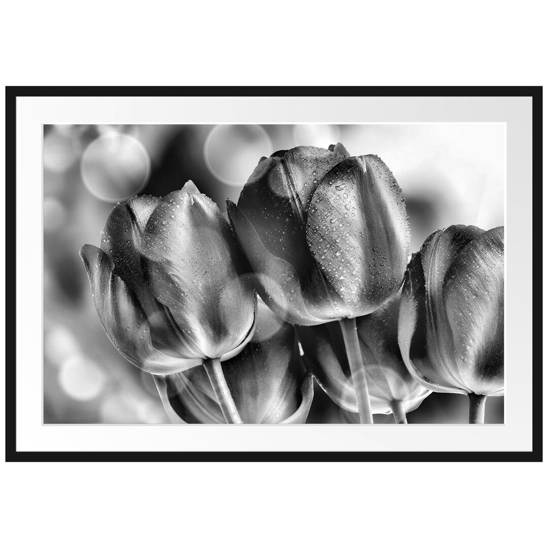 Gerahmtes Poster Rote Tulpen