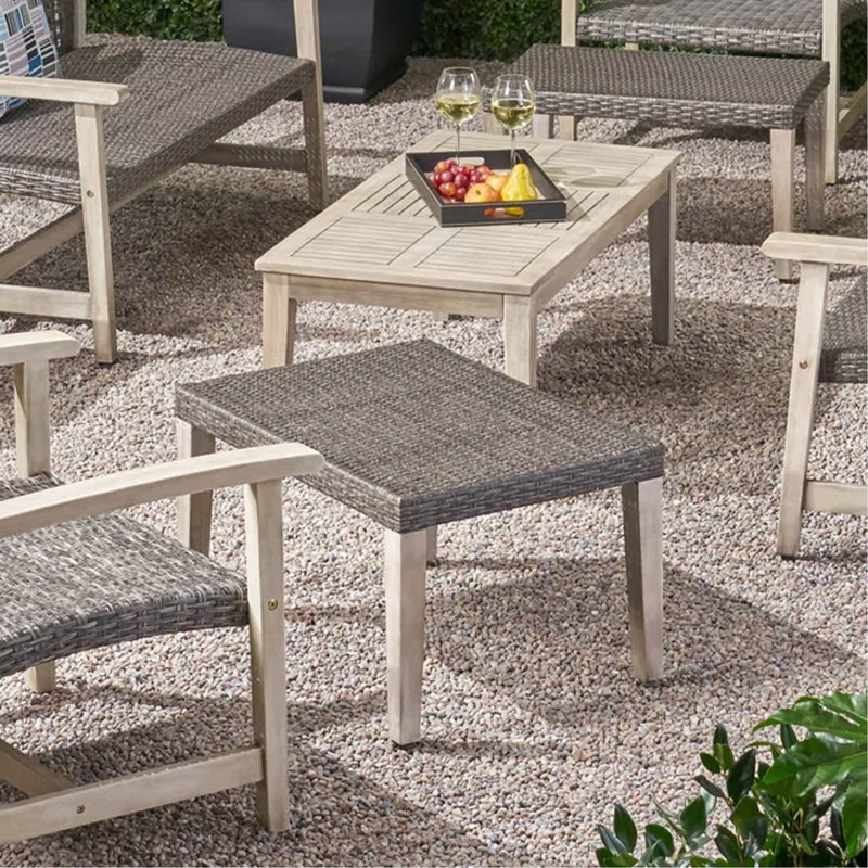 Gris avec cadre en bois pour l'extérieur