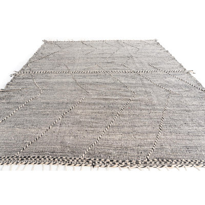 Tapis noir et blanc Julian
