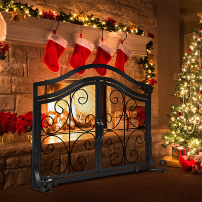 Rozine Metal Fireplace Screen
