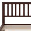 Lit plateforme en bois avec tête de lit, pied de lit et lattes en bois-619045194