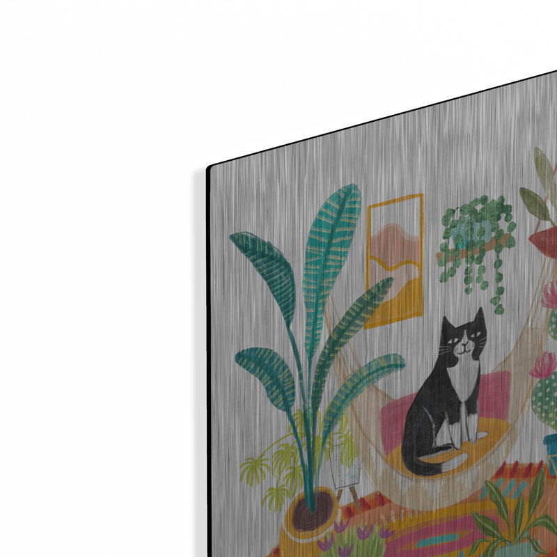 Art mural luxueux «Urban Jungle Spring V2» par Mary Urban, H 16 po x l 12 po