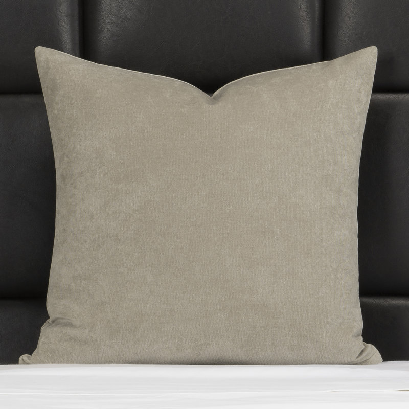 Wein Throw Pillow Cover & Insert, Coffee Bean, Rectangle 12"H x 21"W, Feather