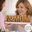 Sculpture en bois faite à la main «I Love Mom» Elves - décoration de table, cadeau de Noël et de la fête des Mères, 8 po x 4 po