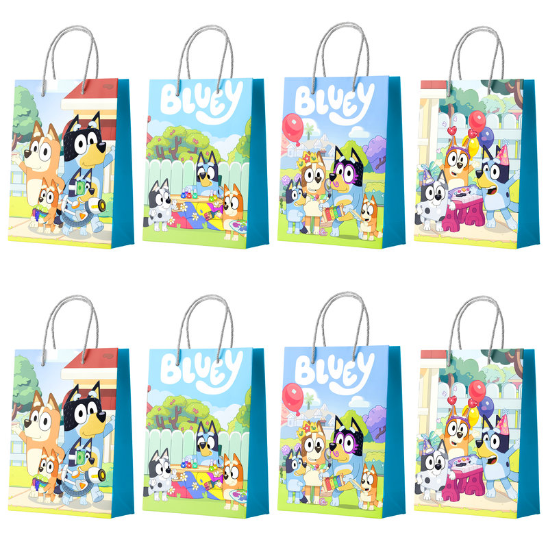 Ensemble de 16 sacs-cadeaux pour enfants Bluey