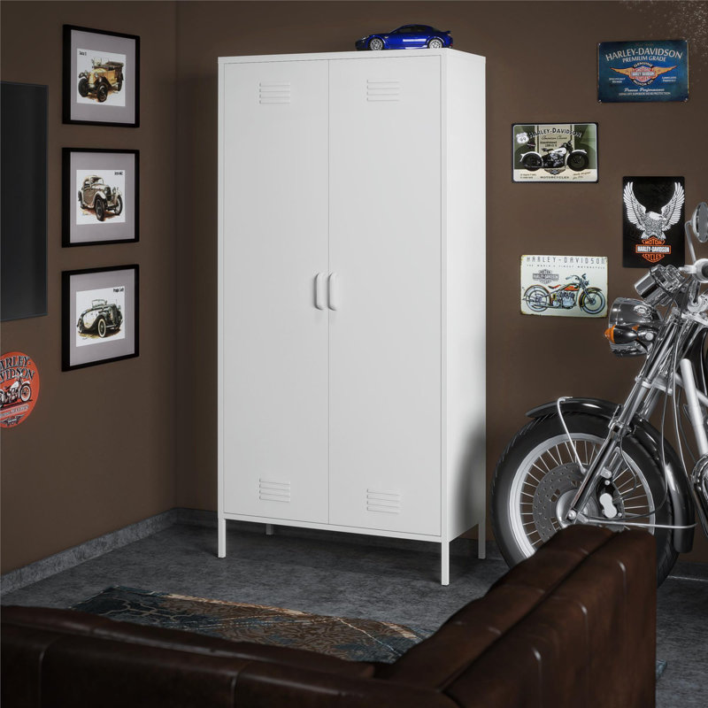 2 -Door 8 -Shelf, White