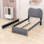 Lit plateforme tapissier en bois avec tête de lit simple et lit gigogne Jasontyler-1605067254