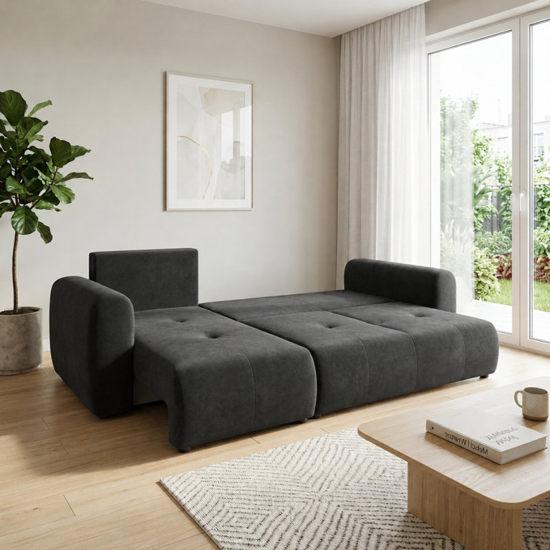 Chandara 3 Seater Sofa Bed, Left Hand Facing Corner Sofa