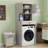 Storage Cabinet With One Adjustable Shelf And One Fake Drawer For Laundry Room