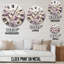Horloge murale Beige et mauve Violets I - Violets-1079024552