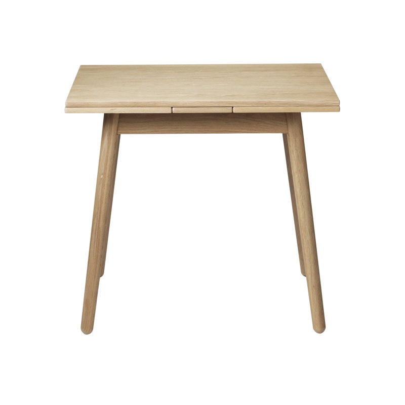 C35A Square Oak Extendable Dining Table