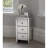 Mirrored Glass Bedside Table With Three Drawers