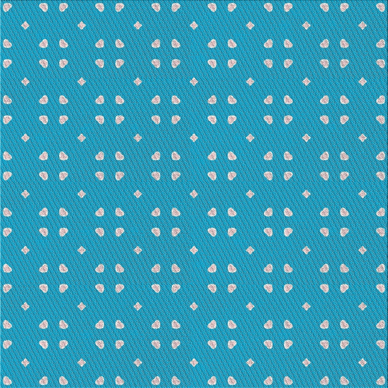 Tapis bleu ciel à motif Hillard, Carré 5 pi
