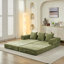 Coussin de plancher au sol, matelas convertible confortable avec accoudoirs, support à ressorts, pliage peu encombrant, coussins pour le salon en chenille pliable, conception modulaire sur mesure, respirant-1756344822