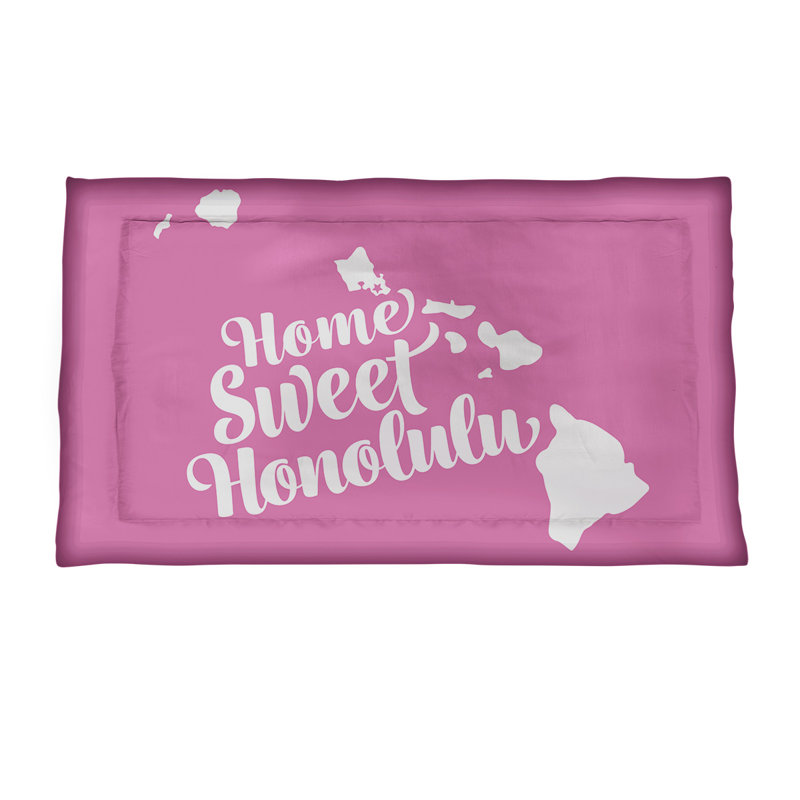 Honolulu Polyester Sham Set, Standard/Twin, Microfiber, Pink