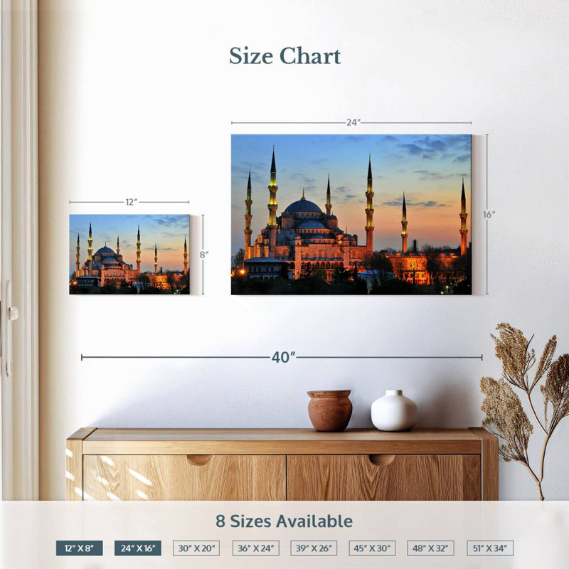 Mosque Sunset Glow
