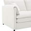 Canapé en U en chenille avec repose-pieds, canapé-lit double à 6 places, canapé spacieux de 134 x 66 po au choix pour le salon, coussins et housse chic et amovible