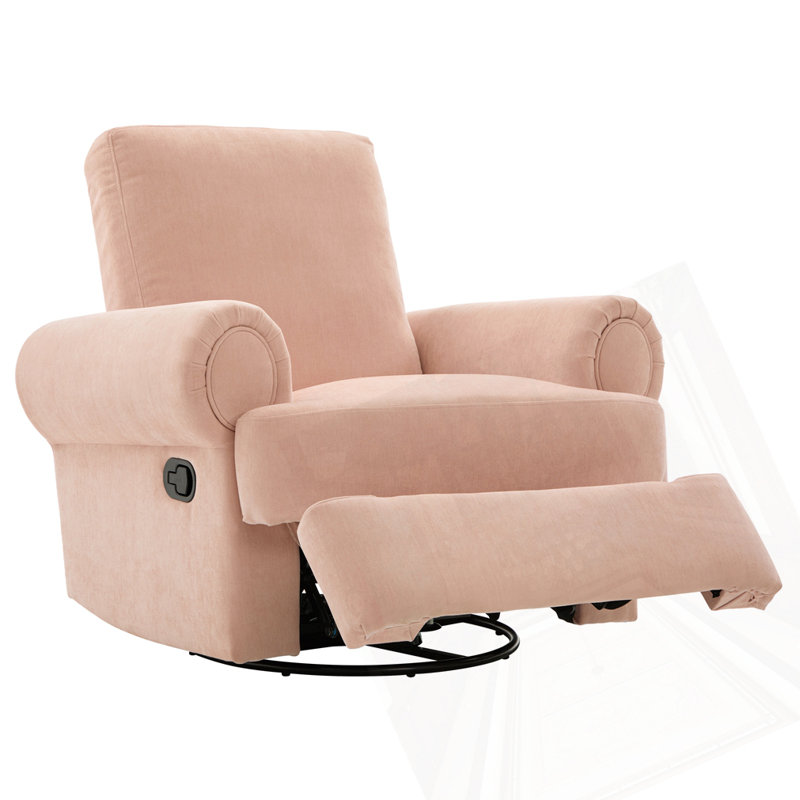 Fauteuil inclinable manuel pivotant, Rose