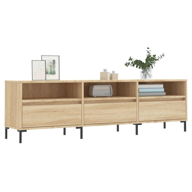 Meagyn TV Cabinet 150x30x44,5 cm Engineered Wood, Sonoma Oak