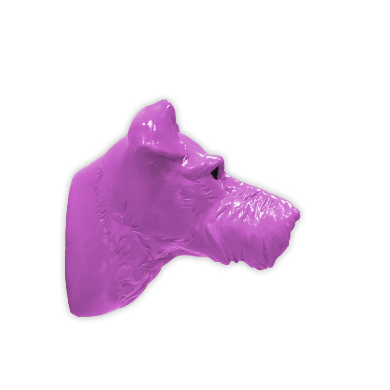 Animals Wall Decor on Polyresin, Purple
