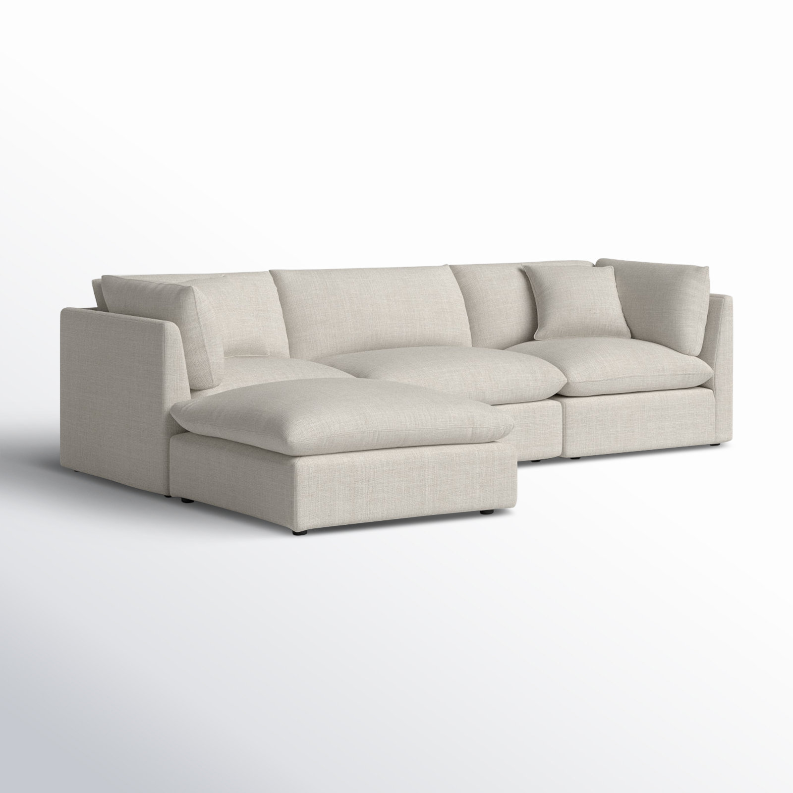 Annabella Sectional, Effie Linen Performance Weave