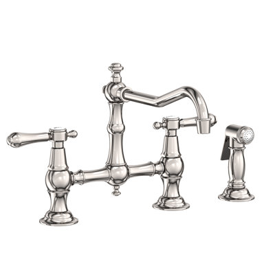 Chesterfield Kitchen Bridge Faucet with Side Spray