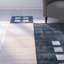 Tapis géométrique noir / crème Carina-22960324