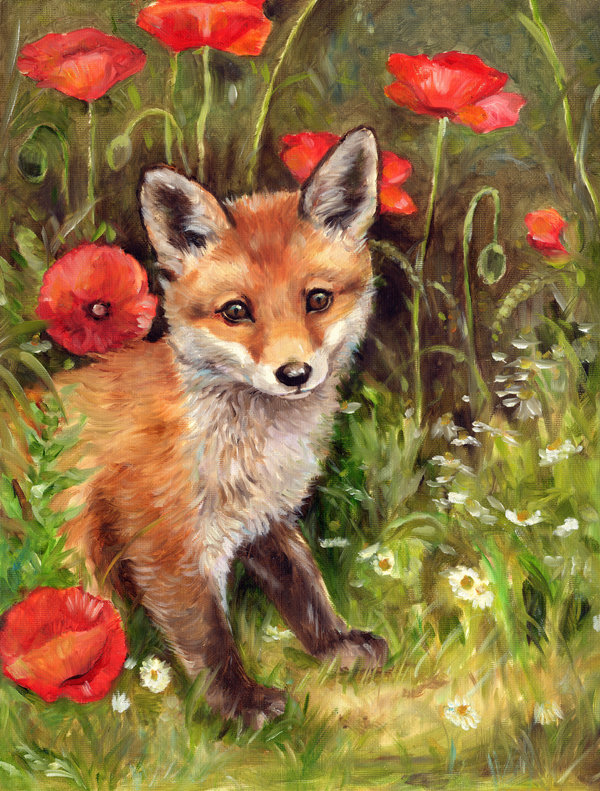 Drapeau de jardin Besaw Fox par Debbie Cook, H 28 po x l 40 po