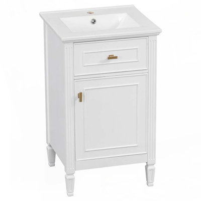 Meuble-lavabo de 20 po avec lavabo en céramique