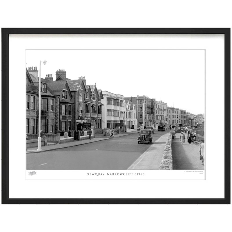 Newquay, Narrowcliff C1960 - Single Picture Frame Print, 40cm H x 50cm W x 2.3cm D