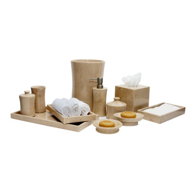 Ensemble d’accessoires de salle de bain 11 pièces marble Edinburgh